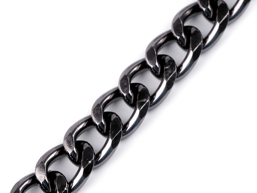 Flat Metal Chain, width 14 mm