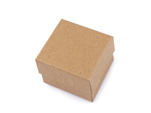 Paper Gift Box Natural 5x5 cm for Jewellery
