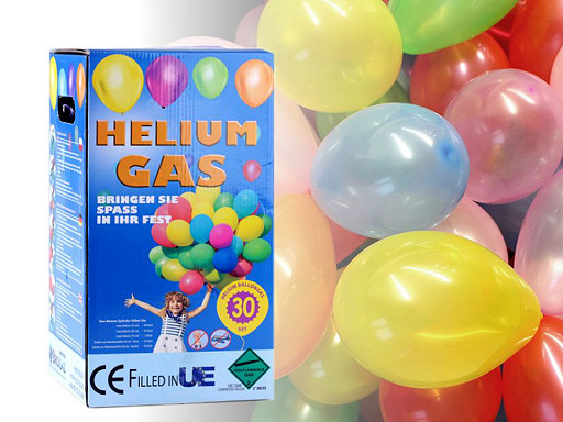 Helium Set für 30 Luftballons