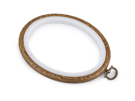 Vyšívací ovál / rámček na zavesenie 11x13,5 cm