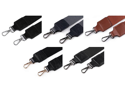 Ucho do torby tekstylne z karabińczykami szerokość 3,8 cm