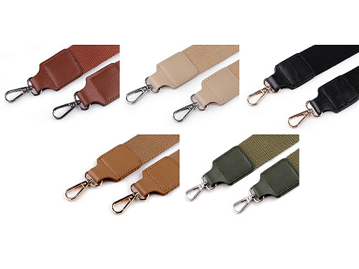 Curea textilă cu carabine pentru geantă latime 3,8 cm