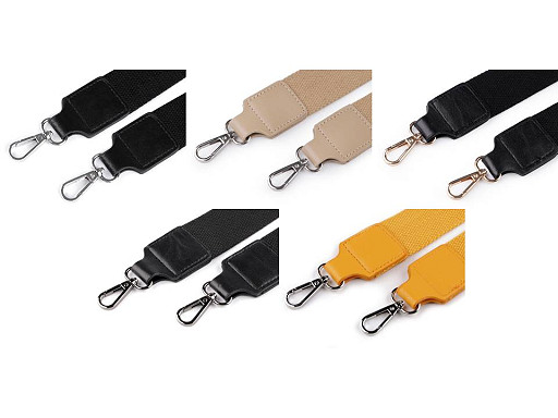 Ucho do torby tekstylne z karabińczykami szerokość 3,8 cm