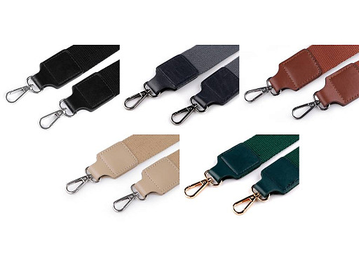 Textilní ucho / popruh na tašku s karabinami šíře 3,8 cm