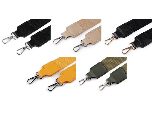 Textilní ucho / popruh na tašku s karabinami šíře 3,8 cm
