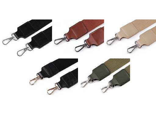 Ucho do torby tekstylne z karabińczykami szerokość 3,8 cm