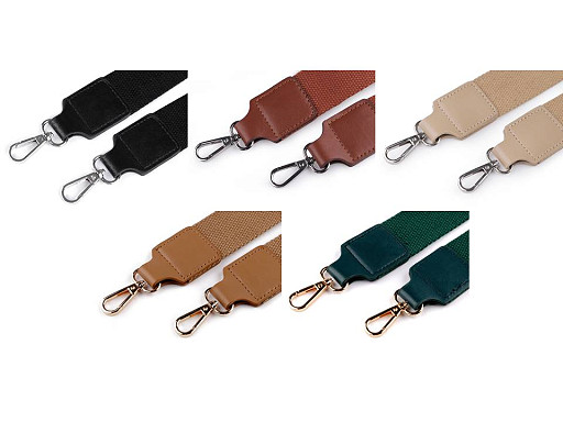 Ucho do torby tekstylne z karabińczykami szerokość 3,8 cm
