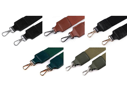 Ucho do torby tekstylne z karabińczykami szerokość 3,8 cm