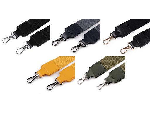 Correa con mosquetones para bolso, ancho 3,8 cm