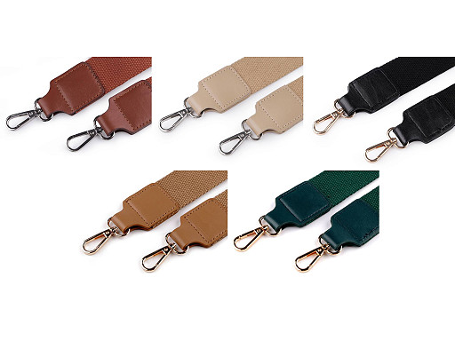 Textil táskafül / heveder karabinerrel szélessége 3,8 cm