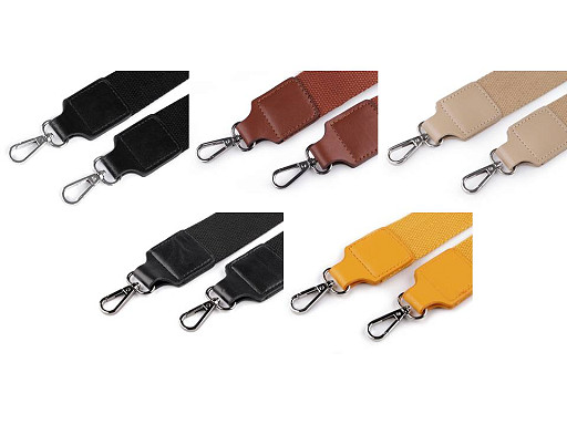 Textilní ucho / popruh na tašku s karabinami šíře 3,8 cm