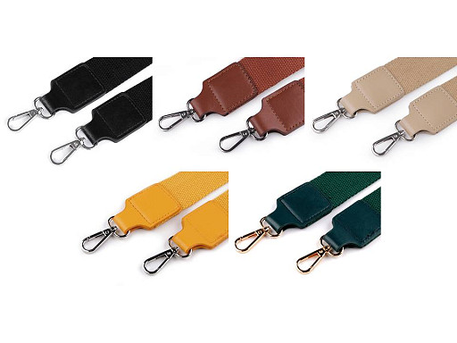 Textil táskafül / heveder karabinerrel szélessége 3,8 cm