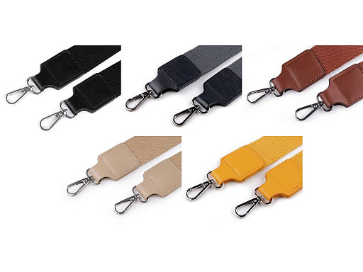 Ucho do torby tekstylne z karabińczykami szerokość 3,8 cm