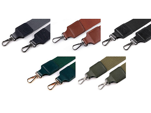 Ucho do torby tekstylne z karabińczykami szerokość 3,8 cm
