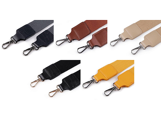 Curea textilă cu carabine pentru geantă latime 3,8 cm