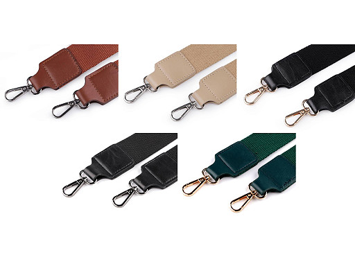 Ucho do torby tekstylne z karabińczykami szerokość 3,8 cm