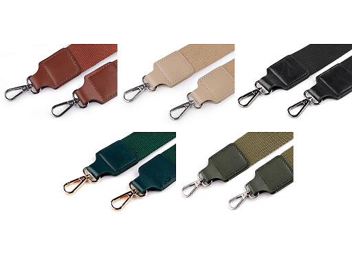 Ucho do torby tekstylne z karabińczykami szerokość 3,8 cm