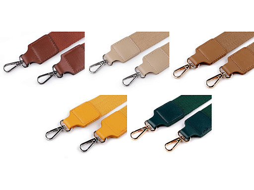 Correa con mosquetones para bolso, ancho 3,8 cm