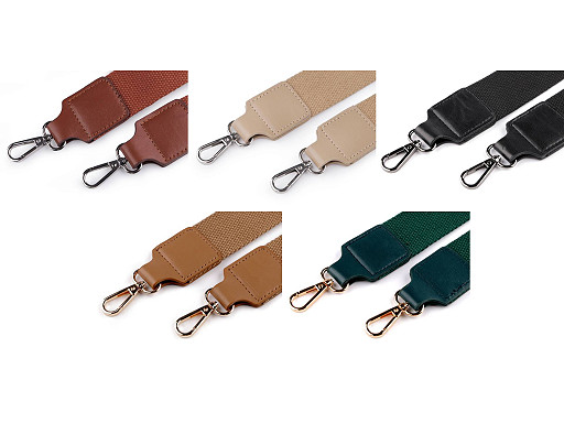 Ucho do torby tekstylne z karabińczykami szerokość 3,8 cm