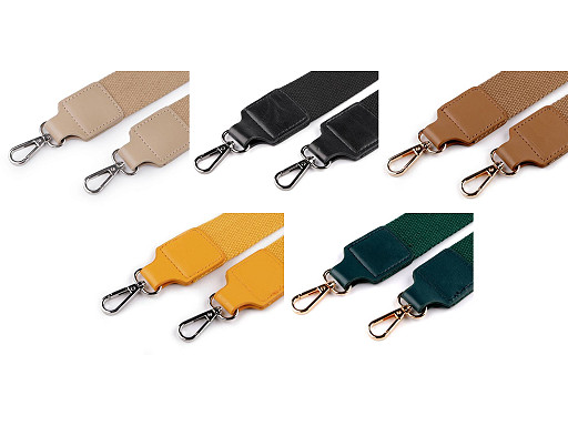 Textil táskafül / heveder karabinerrel szélessége 3,8 cm