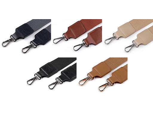 Curea textilă cu carabine pentru geantă latime 3,8 cm