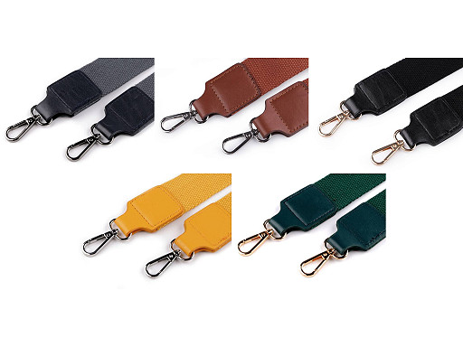 Curea textilă cu carabine pentru geantă latime 3,8 cm