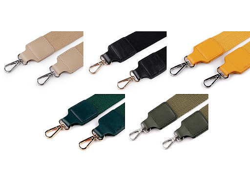 Textil táskafül / heveder karabinerrel szélessége 3,8 cm