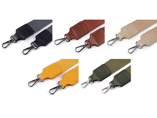 Textil táskafül / heveder karabinerrel szélessége 3,8 cm