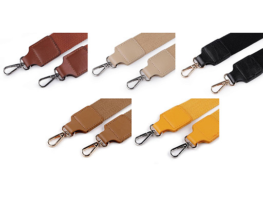 Textil táskafül / heveder karabinerrel szélessége 3,8 cm