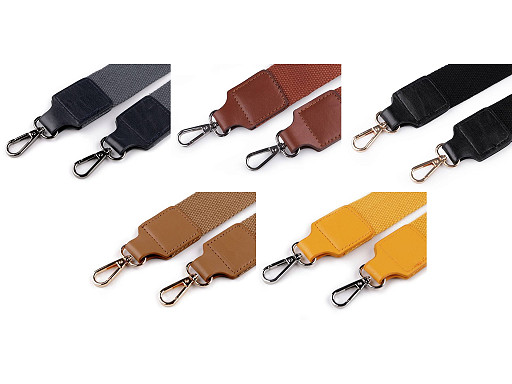 Correa con mosquetones para bolso, ancho 3,8 cm