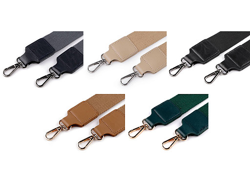 Textil táskafül / heveder karabinerrel szélessége 3,8 cm