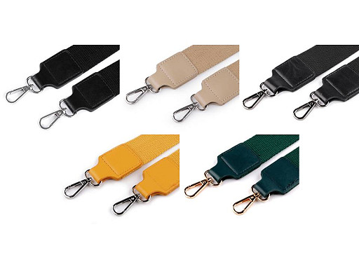 Textil táskafül / heveder karabinerrel szélessége 3,8 cm