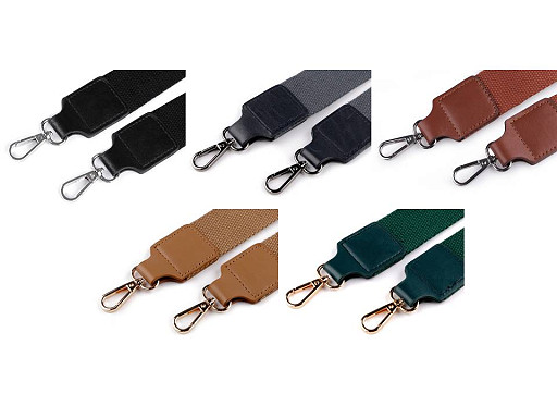 Curea textilă cu carabine pentru geantă latime 3,8 cm