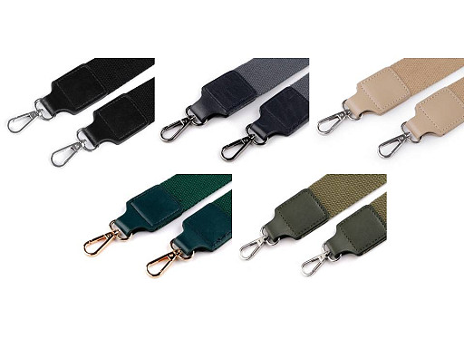 Sangle pour sac à mains avec mousquetons, largeur 3,8 cm