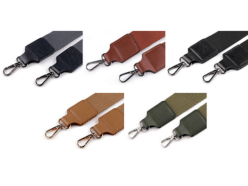 Correa con mosquetones para bolso, ancho 3,8 cm