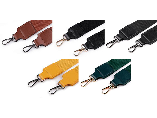 Sangle pour sac à mains avec mousquetons, largeur 3,8 cm