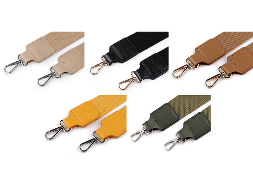 Sangle pour sac à mains avec mousquetons, largeur 3,8 cm