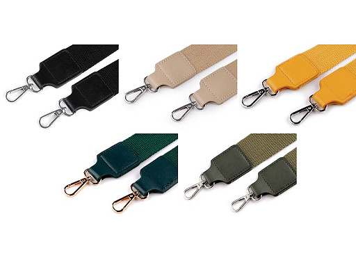 Curea textilă cu carabine pentru geantă latime 3,8 cm