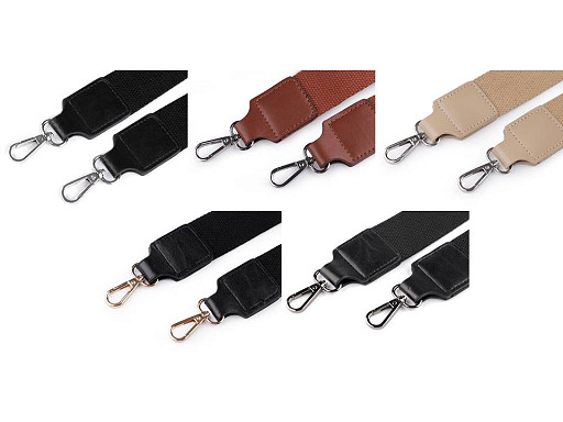 Correa con mosquetones para bolso, ancho 3,8 cm