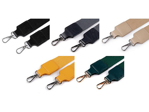 Textil táskafül / heveder karabinerrel szélessége 3,8 cm