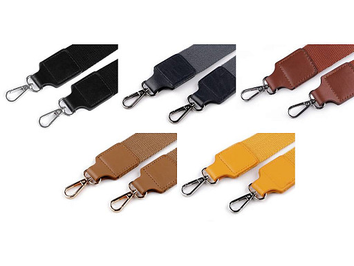 Curea textilă cu carabine pentru geantă latime 3,8 cm