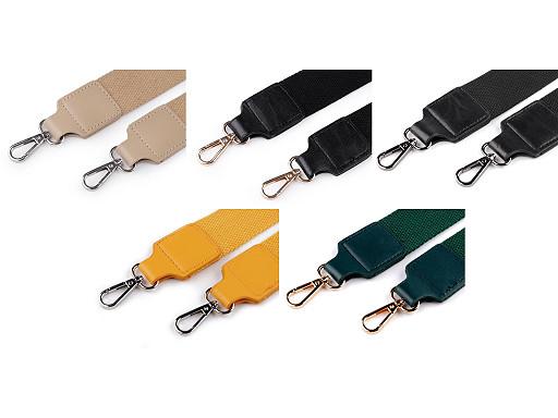 Sangle pour sac à mains avec mousquetons, largeur 3,8 cm