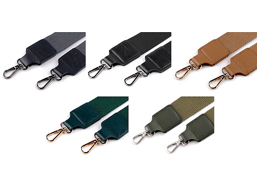 Curea textilă cu carabine pentru geantă latime 3,8 cm