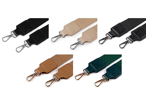 Curea textilă cu carabine pentru geantă latime 3,8 cm
