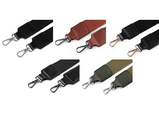 Correa con mosquetones para bolso, ancho 3,8 cm