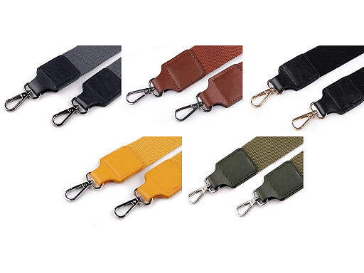 Textil táskafül / heveder karabinerrel szélessége 3,8 cm