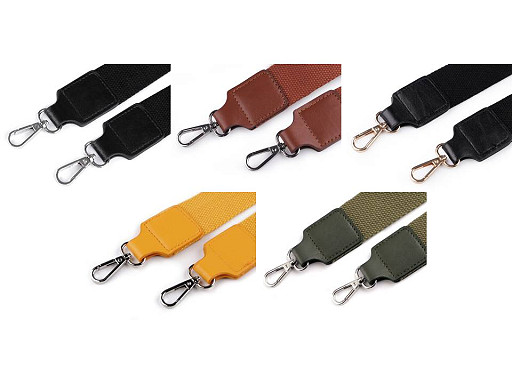 Sangle pour sac à mains avec mousquetons, largeur 3,8 cm