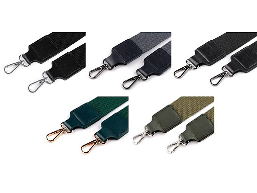 Curea textilă cu carabine pentru geantă latime 3,8 cm
