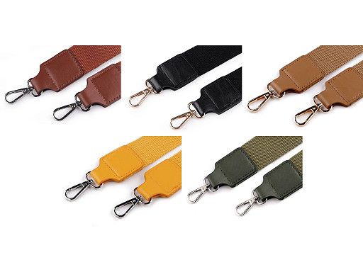 Sangle pour sac à mains avec mousquetons, largeur 3,8 cm