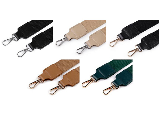 Ucho do torby tekstylne z karabińczykami szerokość 3,8 cm